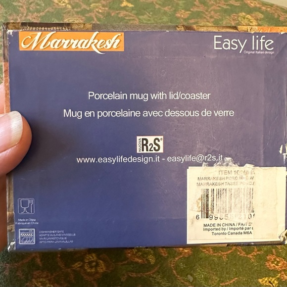 Easy life/ Marrakesh mug with lid/coaster - Picture 7 of 7
